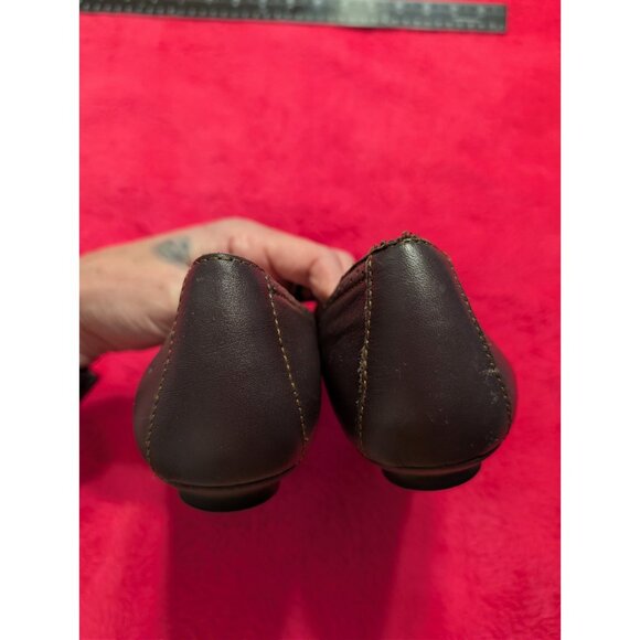 Born Flats 9.5 Womens Brown Leather Lace Up Oxford Brogue Comfort Shoes W61702 - Picture 5 of 7